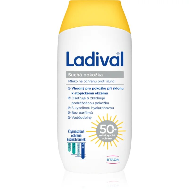 Ladival Dry Skin защитно мляко против слънчеви лъчи SPF 50+ 200 мл.