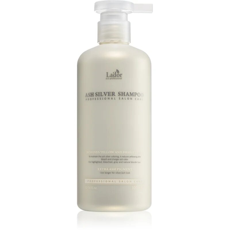 La'dor Ash Silver Shampoo интензивен хидратиращ шампоан неутрализиращ жълтеникавите оттенъци 300 мл.
