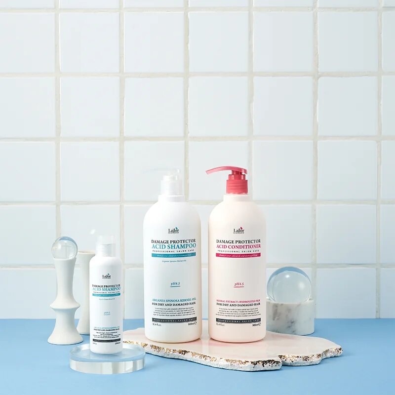 La'dor Damage Protector Acid Shampoo дълбоко регенериращ шампоан за суха увредена и химически третирана коса 150 мл.
