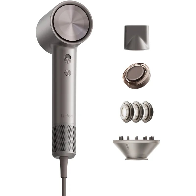 Laifen Swift 4 много мощен йонизиращ сешоар Polished Titanium 1 бр.