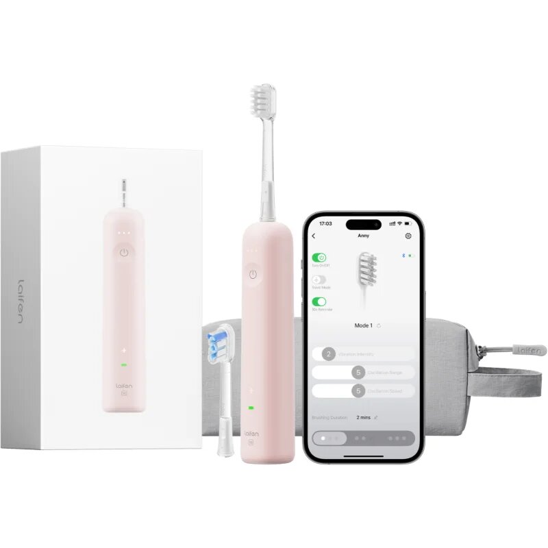 Laifen Wave Special електрическа четка за зъби + 2 резервни глави Pink 1 бр.