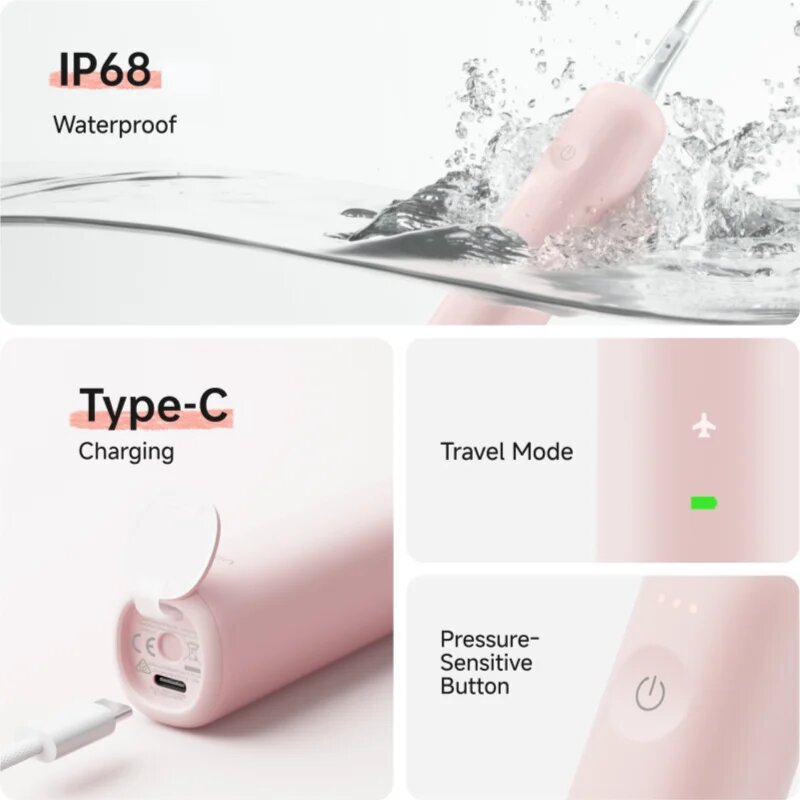 Laifen Wave Special електрическа четка за зъби + 2 резервни глави Pink 1 бр.