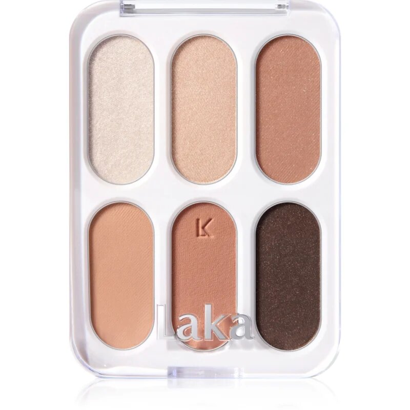 Laka Forever6 Eye Palette палитра сенки за очи цвят 04 Tan Peach 7 гр.