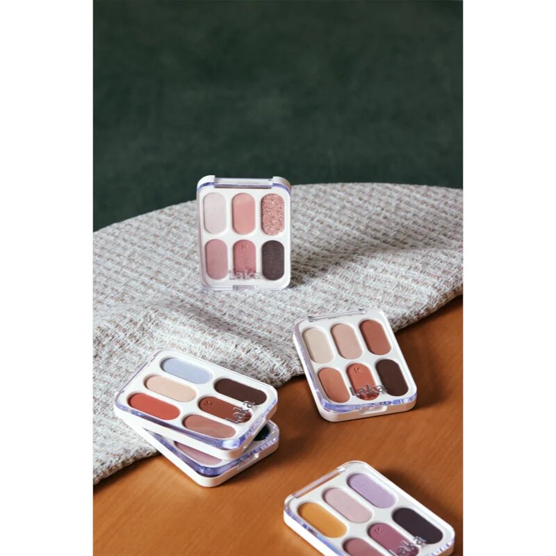 Laka Forever6 Eye Palette палитра сенки за очи цвят 04 Tan Peach 7 гр.