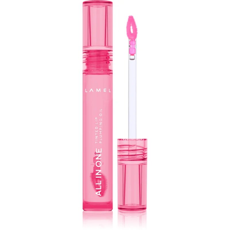 LAMEL All in One Lip Tinted Plumping Oil тониращо олио за устни за увеличаване на обема № 403 Watermelon 3 мл.