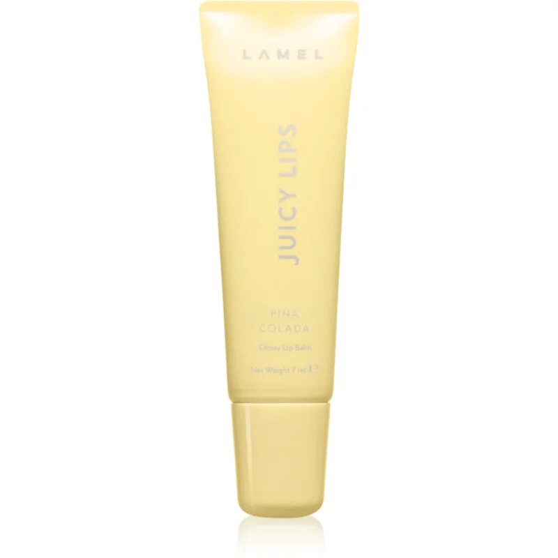 LAMEL Juicy Lips блестящ балсам за устни цвят 01 Piña Colada 7 мл.