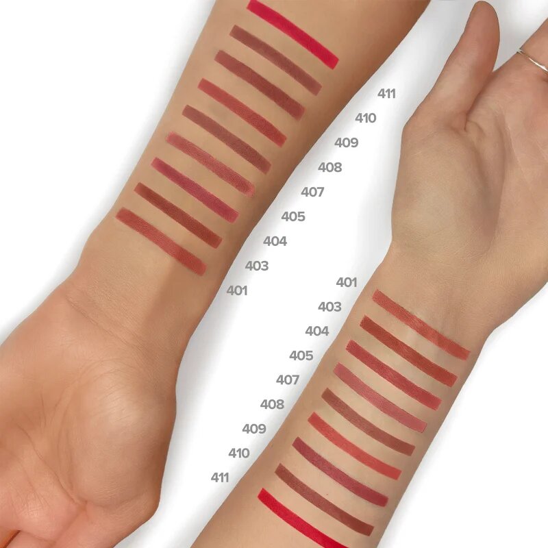 LAMEL Long Lasting Gel Lip Liner дълготраен молив за устни цвят 411 Ruby Red 1.7 гр.