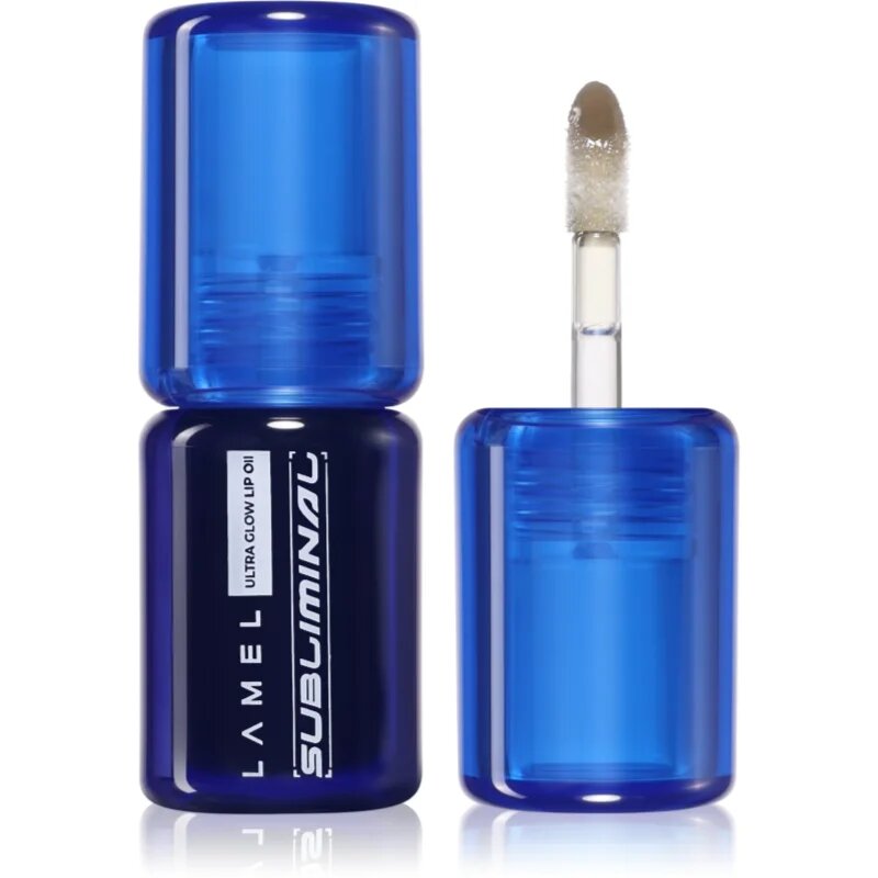 LAMEL Subliminal Cyber Lip Oil масло от нар за хидратация и блясък цвят 02 Neo-Noir 2.7 мл.