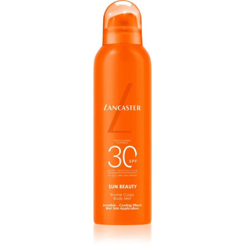 Lancaster Sun Beauty Body Mist слънцезащитна охлаждаща мъгла за тяло SPF 30 200 мл.