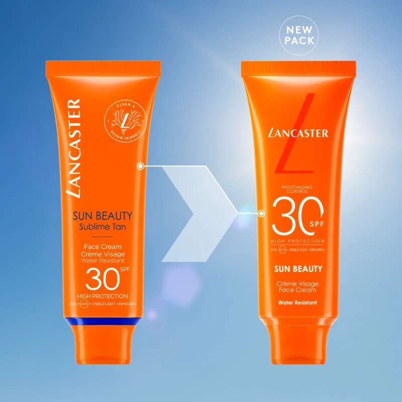Lancaster Sun Beauty Face Cream слънцезащитен крем за лице SPF 30 50 мл.
