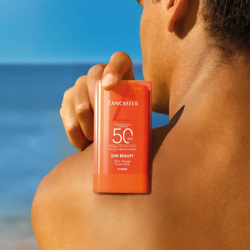 Lancaster Sun Beauty Face Stick слънцезащитен крем в стик на лицето и шията SPF 50 19 гр.