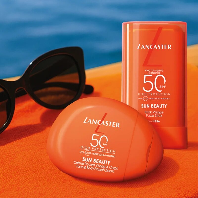 Lancaster Sun Beauty Face Stick слънцезащитен крем в стик на лицето и шията SPF 50 19 гр.