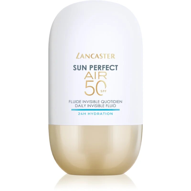 Lancaster Sun Perfect Air 50 24H Hydration ултра лек защитен флуид за суха или много суха кожа SPF 50 40 мл.