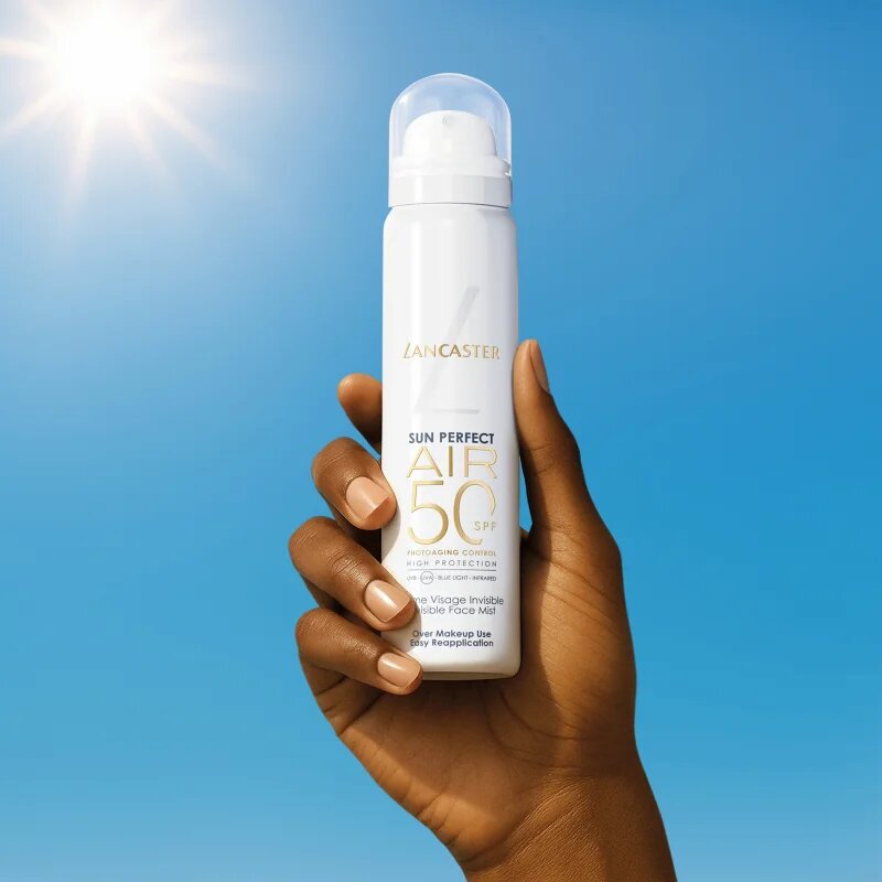 Lancaster Sun Perfect Air Invisible Face Mist мъгла за лице при излагане на слънце SPF 50 75 мл.