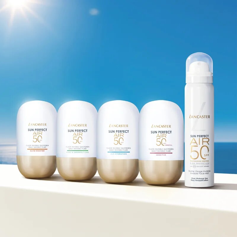 Lancaster Sun Perfect Air Invisible Face Mist мъгла за лице при излагане на слънце SPF 50 75 мл.
