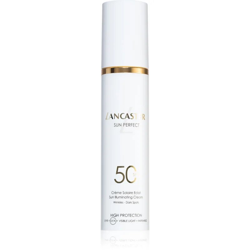 Lancaster Sun Perfect Sun Illuminating Cream SPF 50 озаряващ дневен крем против бръчки и тъмни петна SPF 50 50 мл.