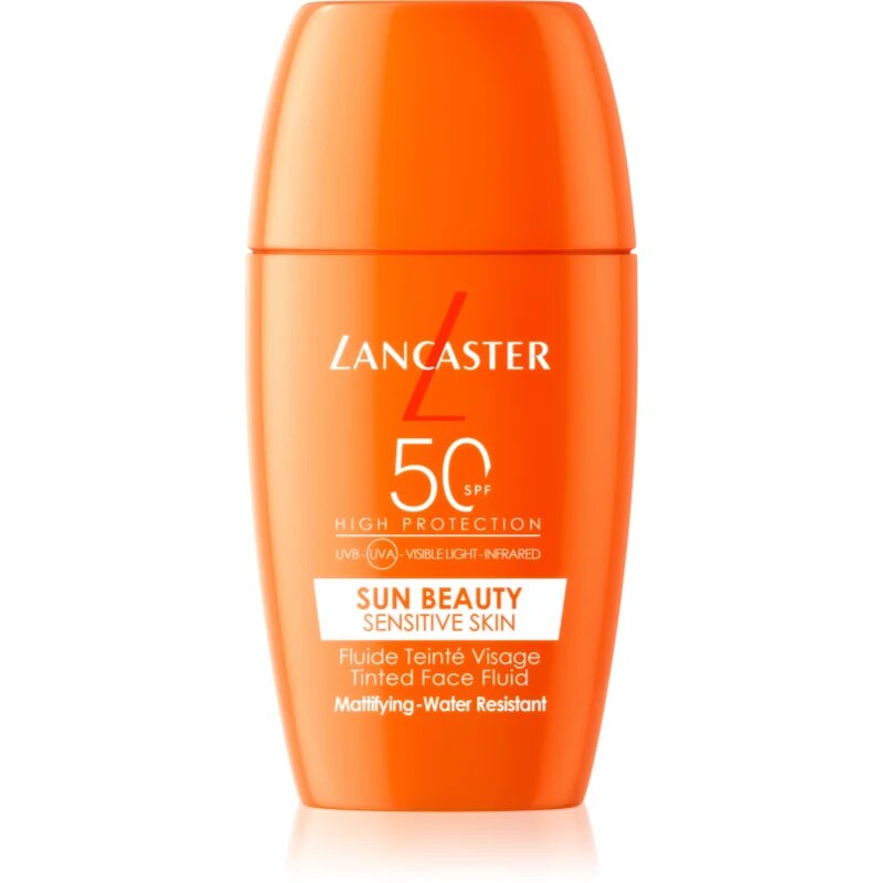 Lancaster Sun Sensitive Tinted Mattifying Fluid матираща емулсия водоустойчив SPF 50 30 мл.