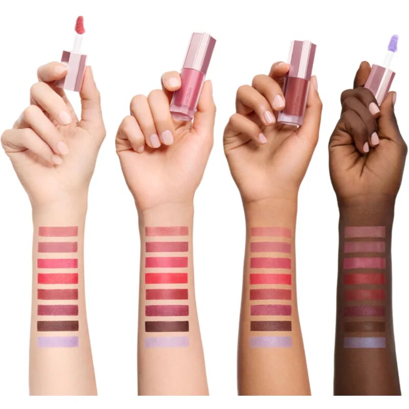 Lancôme Lip Idôle CuddleBlur™ Matte Velvet Lip Cream попълващ балсам за устни с матиращ ефект цвят 60 Million-Dollar Berry 8.5 мл.