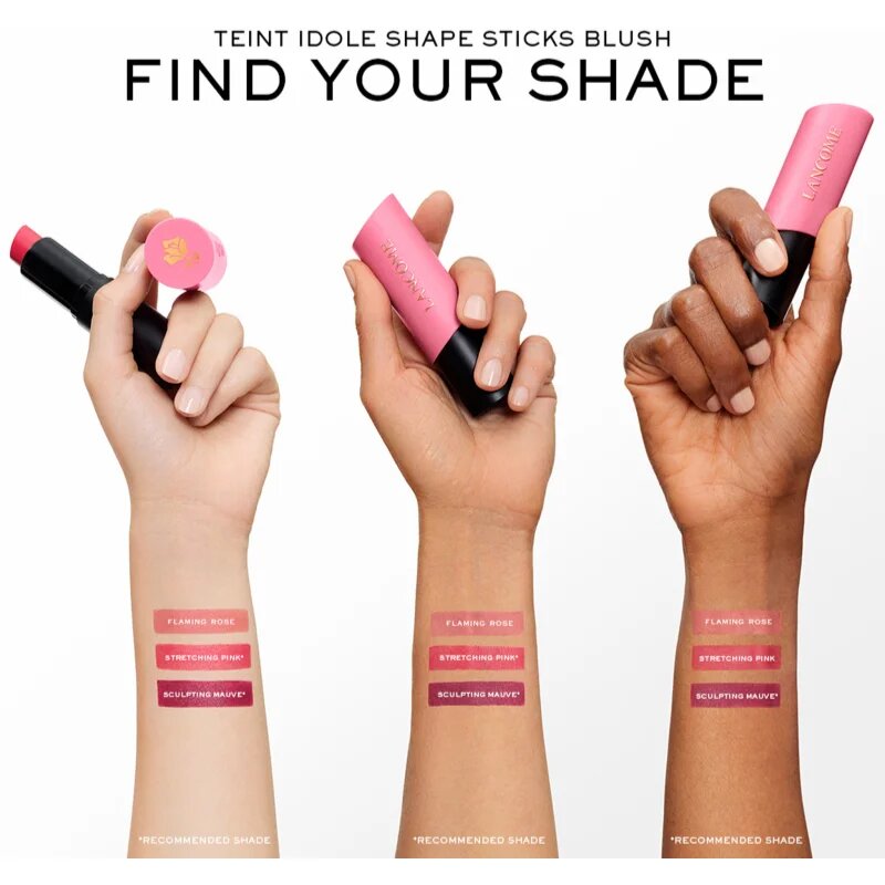 Lancôme Teint Idole Ultra Wear Shape Stick Blush руж цвят 01 Stretching Pink 7.5 гр.