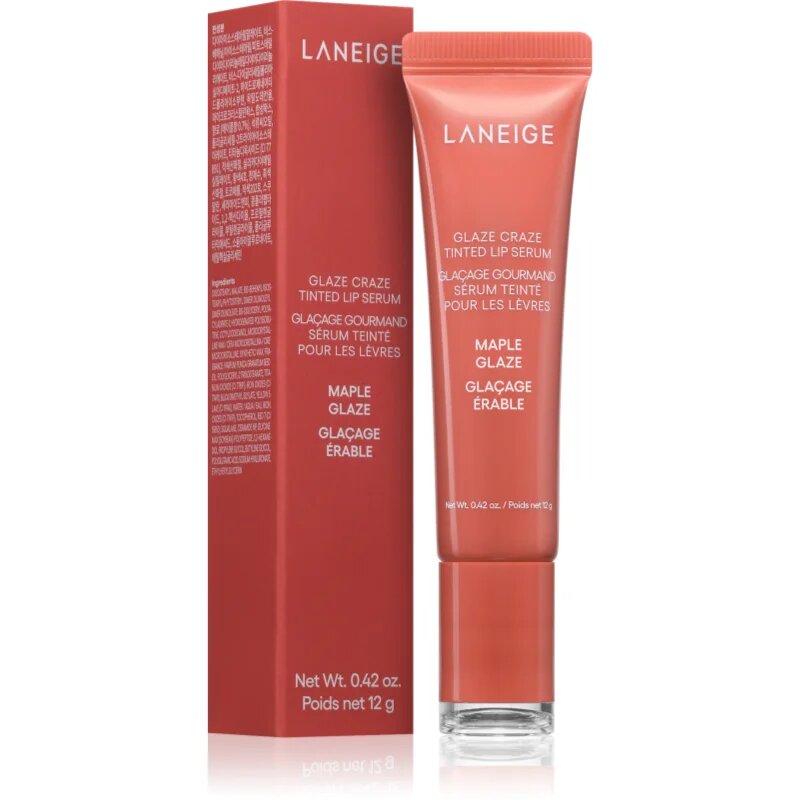 LANEIGE Glaze Craze Tinted Lip Serum тониращ балсам за устни цвят Maple Glaze 12 гр.