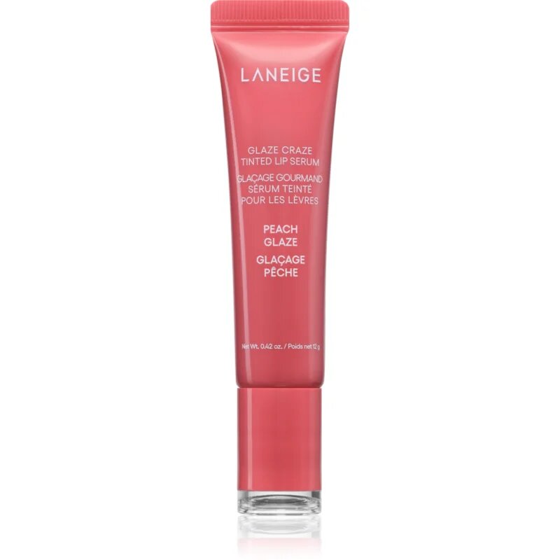 LANEIGE Glaze Craze Tinted Lip Serum тониращ балсам за устни цвят Peach Glaze 12 гр.