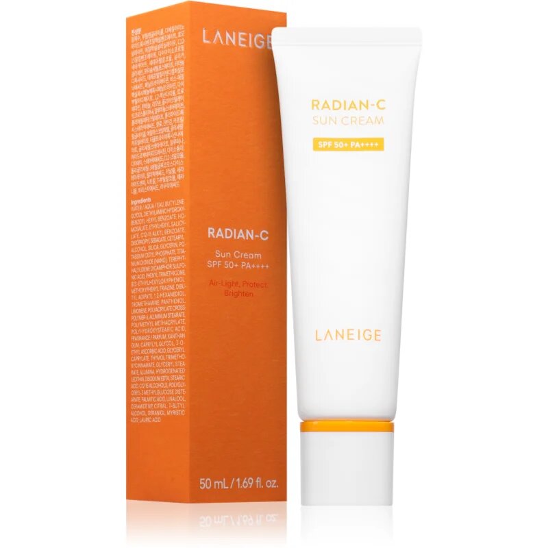 LANEIGE Radian-C Sun Cream SPF 50+ слънцезащитен крем SPF 50+ 50 мл.