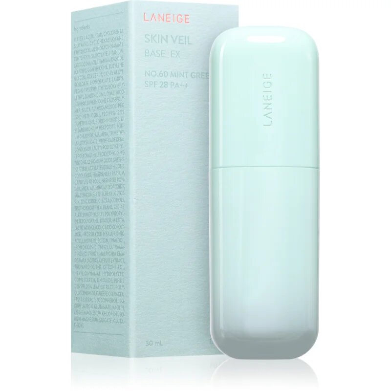 LANEIGE Skin Veil Base EX коригираща основа цвят Mint Green 30 мл.
