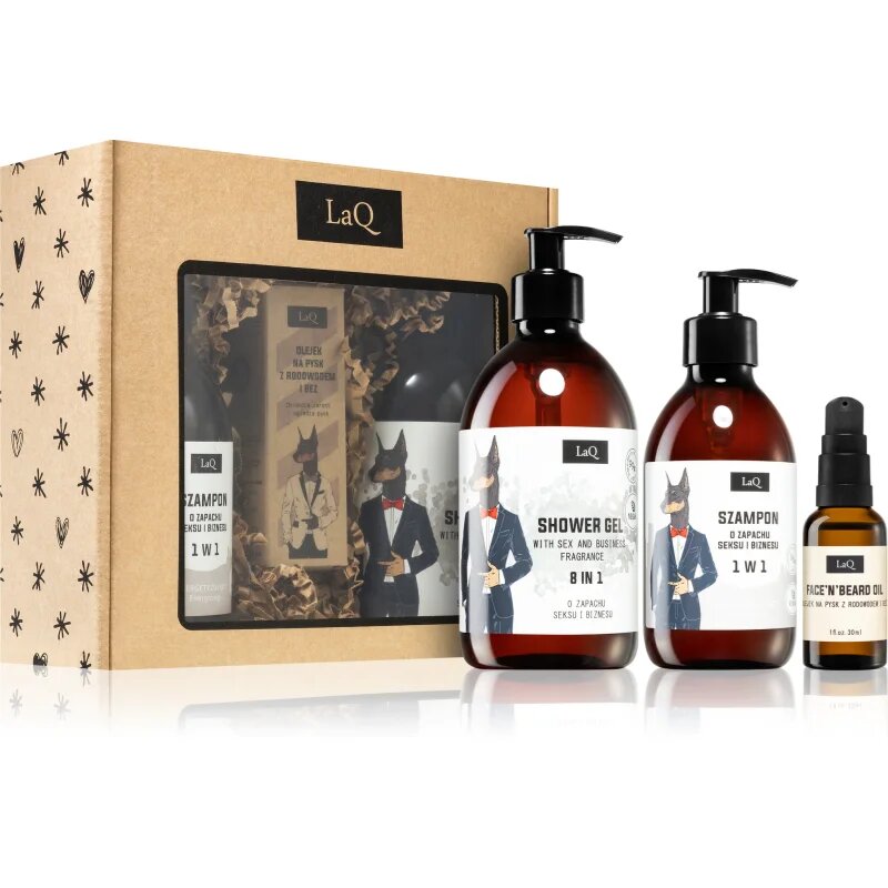 LaQ Doberman подаръчен комплект за тяло и лице за мъже