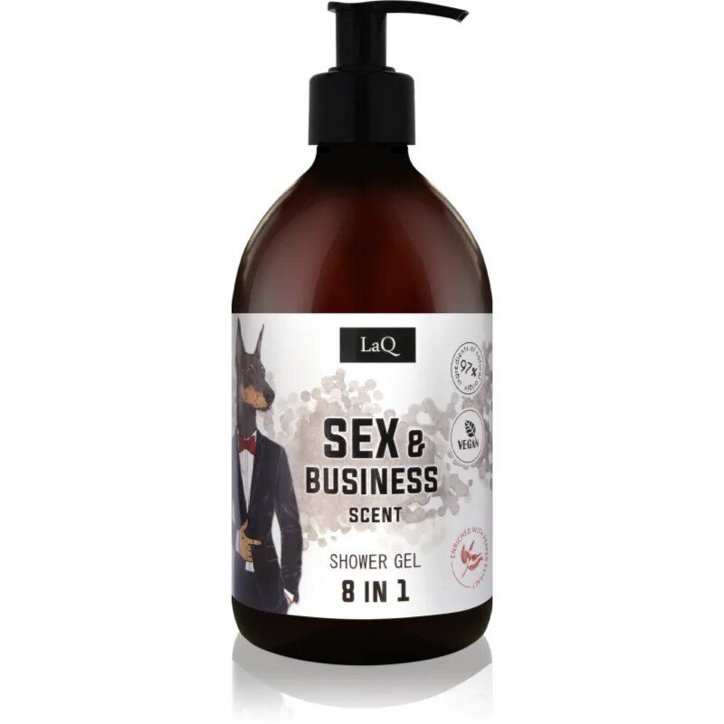 LaQ Sex & Bussiness свеж душ гел 8 в 1 500 мл.