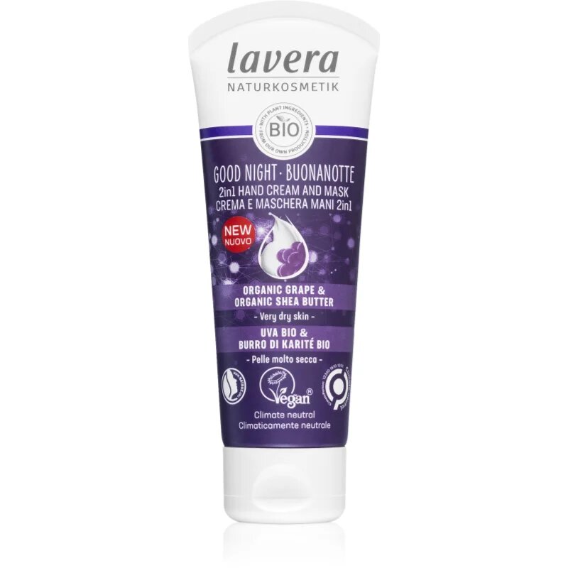 Lavera Good Night ревитализиращи крем и маска за ръце 75 мл.