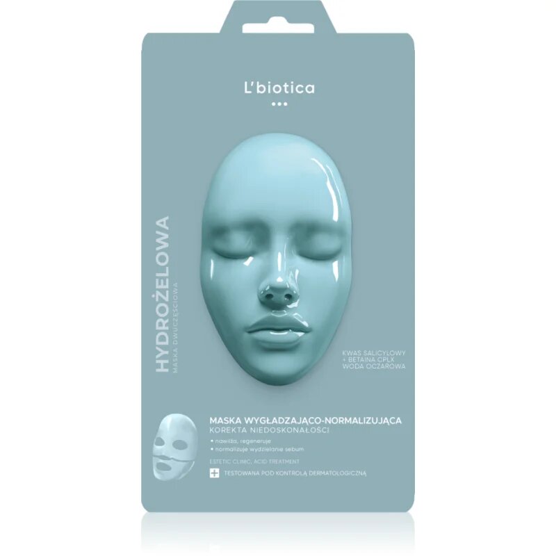 L’biotica Estetic Clinic Acid Treatment интензивна хидрогелна маска с изглаждащ ефект 1 бр.