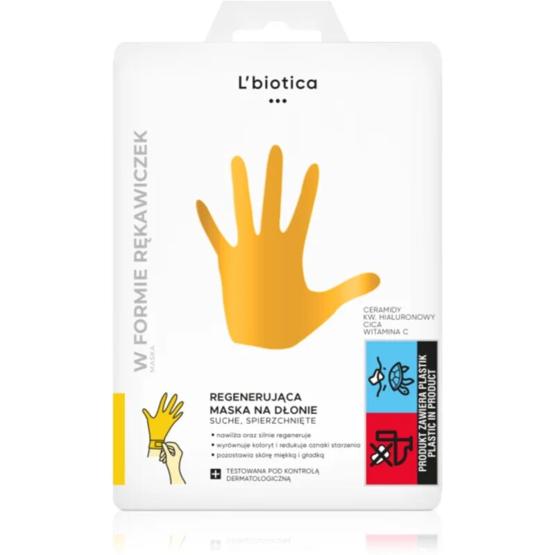 L’biotica Regenerating Hand Mask регенерираща маска за ръце под формата на ръкавици 1 чифт