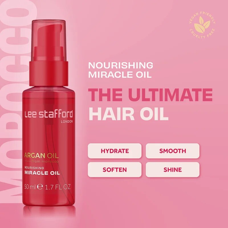 Lee Stafford Argan Oil Nourishing Miracle Oil подхранващо масло за коса 50 мл.
