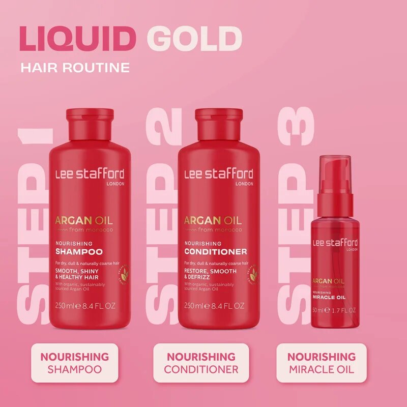 Lee Stafford Argan Oil Nourishing Miracle Oil подхранващо масло за коса 50 мл.