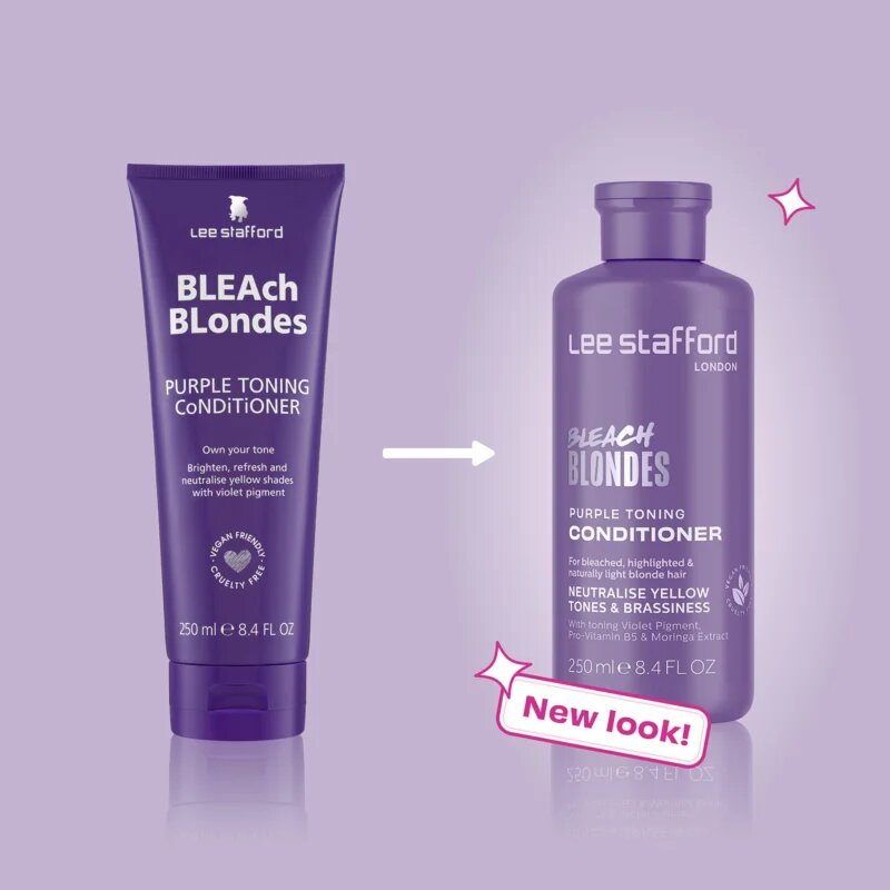 Lee Stafford Bleach Blondes Toning Conditioner тониращ балсам за блонд коса и коса с кичури 250 мл.