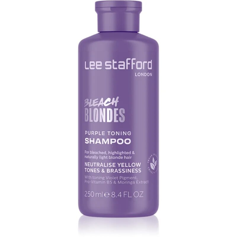 Lee Stafford Bleach Blondes Toning Shampoo шампоан за руса коса неутрализиращ жълтеникавите оттенъци 250 мл.