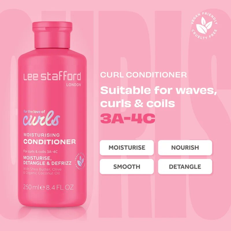 Lee Stafford For The Love Of Curls Conditioner балсам за подчертаване на естествени къдрици 250 мл.
