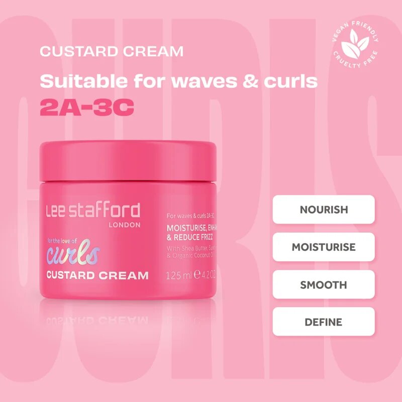 Lee Stafford For The Love Of Curls Custard Cream стилизиращ крем за дефиниране на къдрици 125 мл.