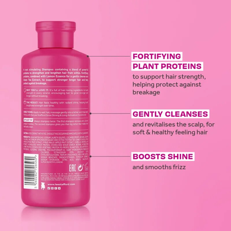 Lee Stafford Grow Strong & Long Activation Shampoo шампоан за коса за растеж на косата и укрепване от корените 250 мл.