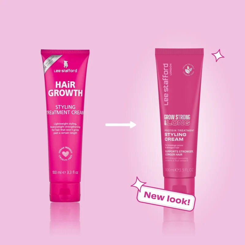Lee Stafford Grow Strong & Long Styling Cream стилизиращ крем с протеин 100 мл.