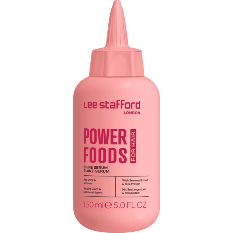 Lee Stafford Powerfoods Shine Treatment серум за блясък и мекота на косата 150 мл.