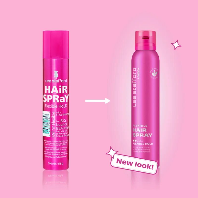 Lee Stafford Styling Hair Spray Flexible Hold Fat n Flexible лак за коса за гъвкава фиксация 200 мл.