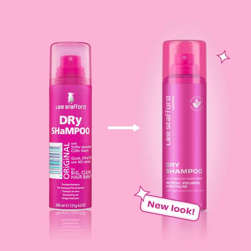 Lee Stafford Styling Original Dry Shampoo сух шампоан за абсорбиране на излишния себум а освежаване на косата 200 мл.
