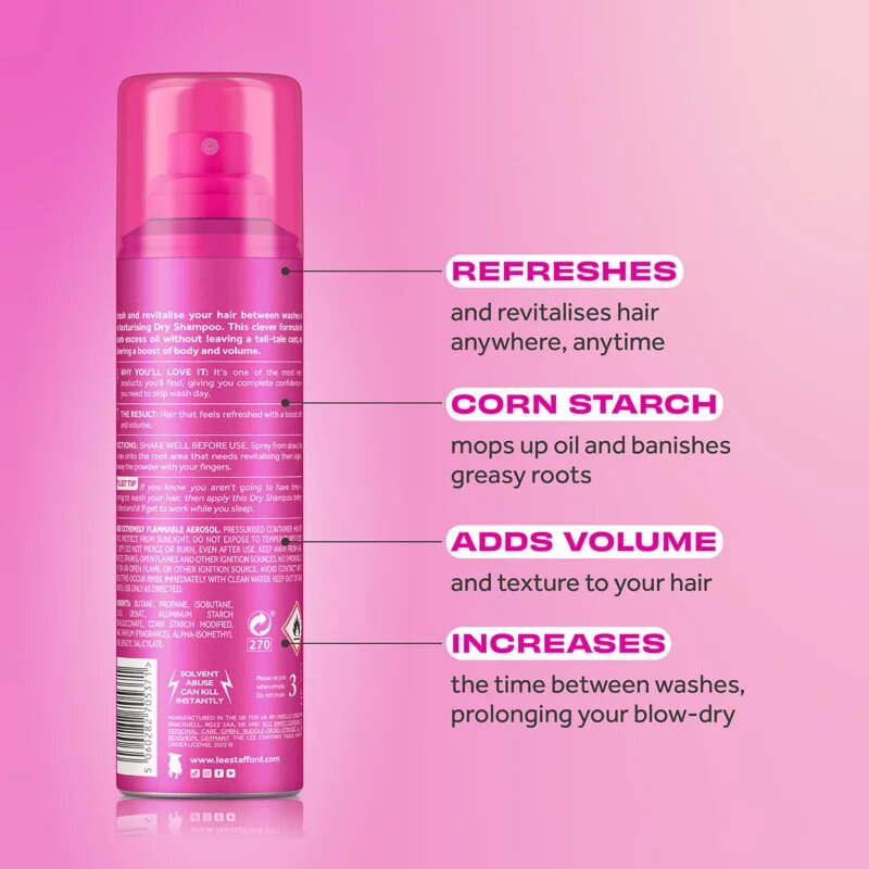 Lee Stafford Styling Original Dry Shampoo сух шампоан за абсорбиране на излишния себум а освежаване на косата 200 мл.