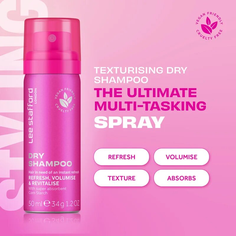 Lee Stafford Styling Original Dry Shampoo сух шампоан за абсорбиране на излишния себум а освежаване на косата 50 мл.