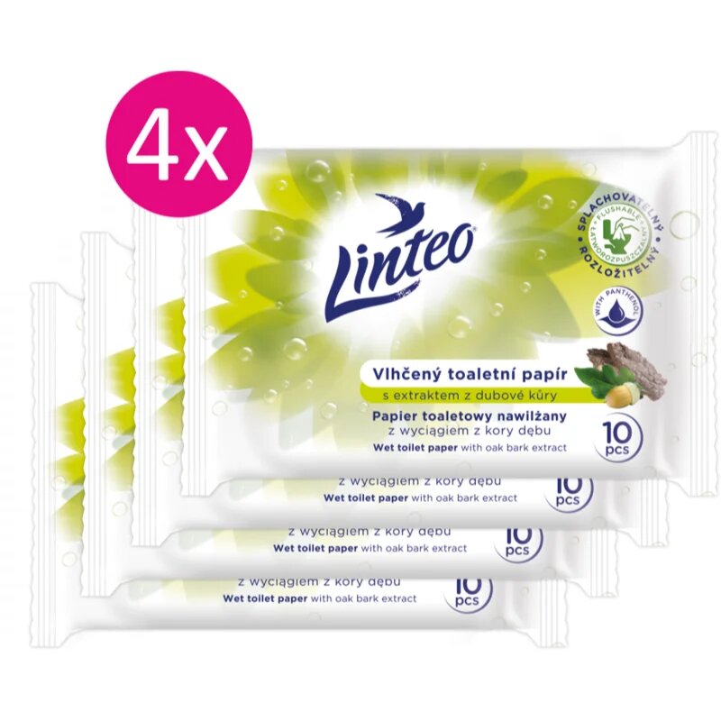 Linteo Wet Toilet Paper влажна тоалетна хартия 10x4 бр.