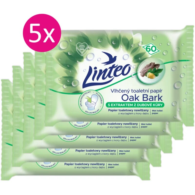 Linteo Wet Toilet Paper влажна тоалетна хартия 60x5 бр.
