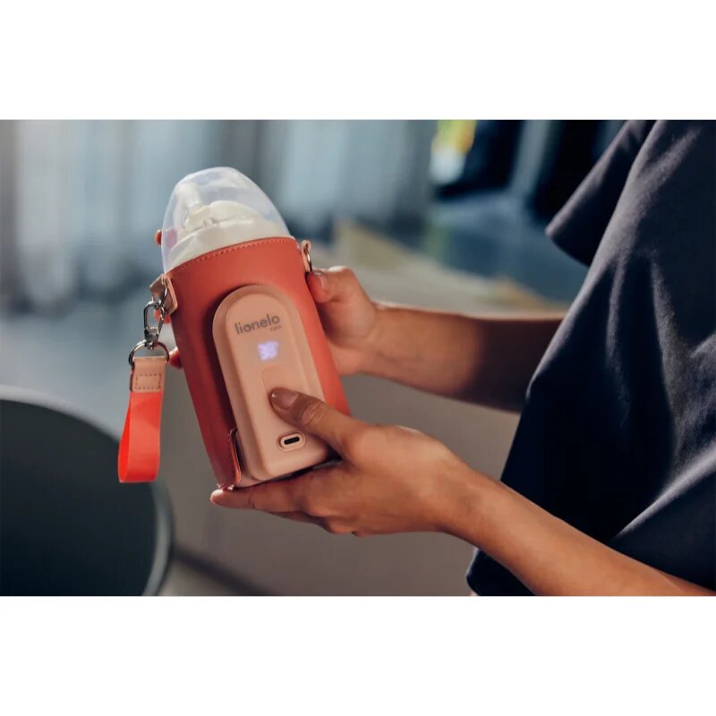 Lionelo Care Thermup Go Evo Нагревател за бебешки бутилки Coral Pink 1 бр.