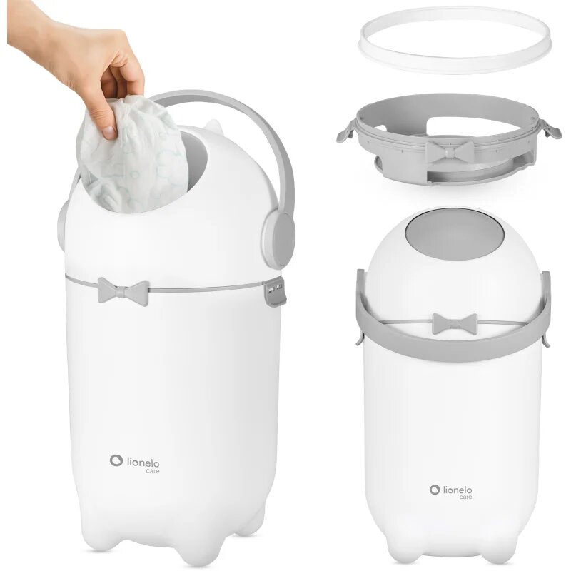 Lionelo Purebin кош за пелени White 10l 1 бр.
