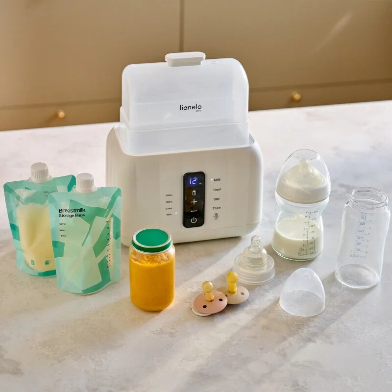 Lionelo Thermup Double White Bottle Warmer 6in1 Многофункционален нагревател за бебешки бутилки 6 в 1 1 бр.